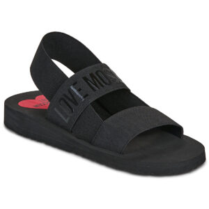 Love Moschino SOFT SANDAL-JA16033G0O Schwarze Damensandalen