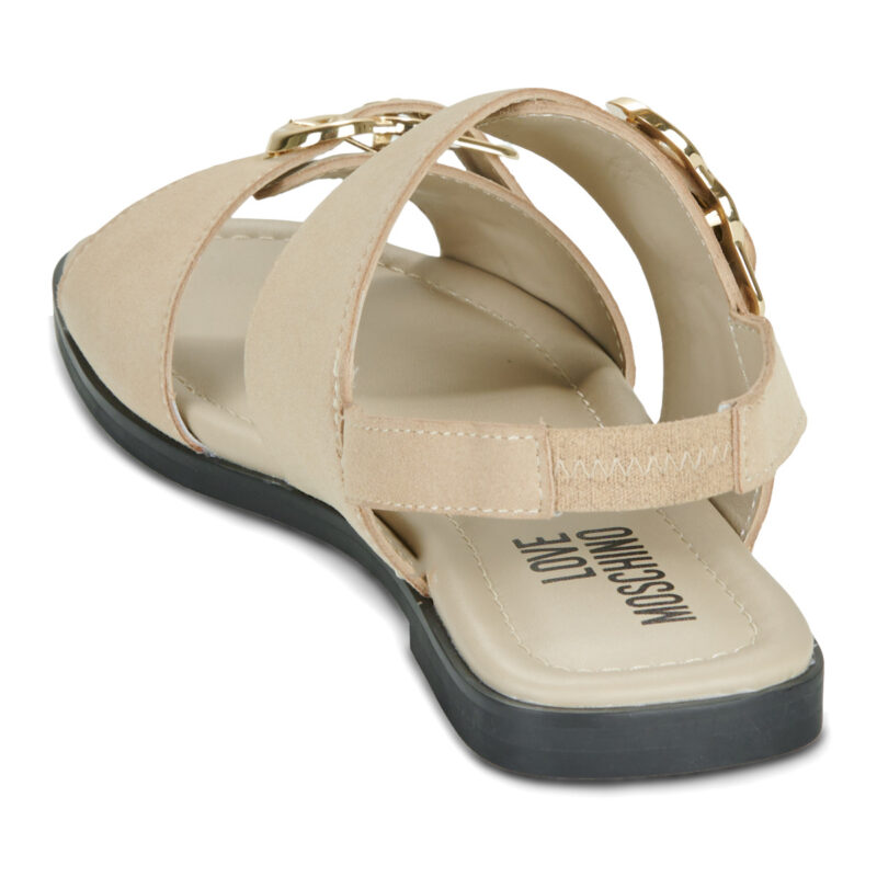 Love Moschino LOVE MOSCHINO SQUARE SLIDES-JA16112G0O Beige Sandali bassi Donna - 5