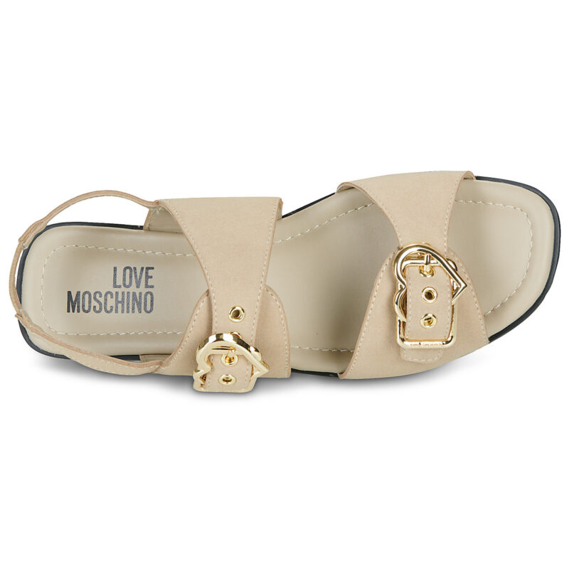 Love Moschino LOVE MOSCHINO SQUARE SLIDES-JA16112G0O Beige Sandali bassi Donna - 6