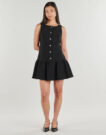 Short dress MICHAEL Michael Kors BTN FNT DROP WAIST MINI Black Women's Short Dresses - 2