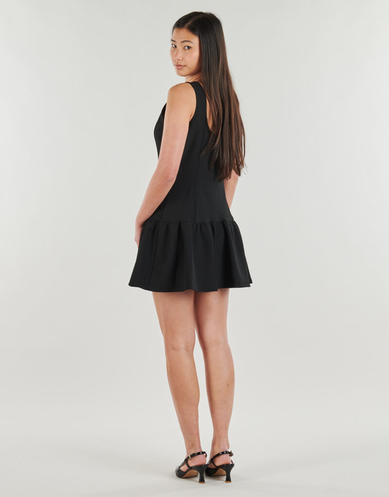 Short dress MICHAEL Michael Kors BTN FNT DROP WAIST MINI Black Women's Short Dresses - 4