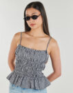 Camicetta MICHAEL Michael Kors GINGHAM SMOCK TOP Multicolore Camicette Donna - 5