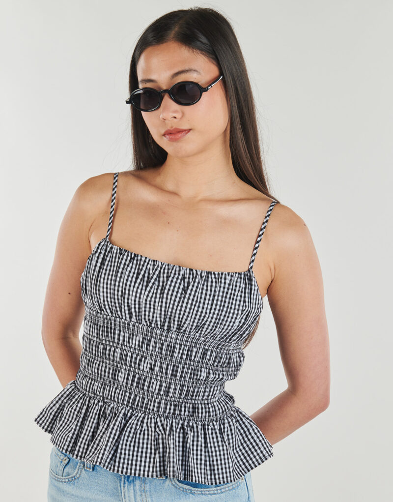 Camicetta MICHAEL Michael Kors GINGHAM SMOCK TOP Multicolore Camicette Donna - 5