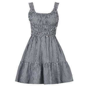Abito corto MICHAEL Michael Kors GINGHAM MINI DRESS Multicolore Abiti corti Donna