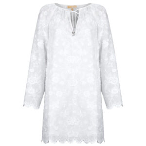 Vestido corto MICHAEL Michael Kors Vestido corto blanco con escote en V para mujer