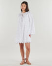 Short dress MICHAEL Michael Kors V NECK DRESS White Short Dresses Women - 2