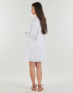 Short dress MICHAEL Michael Kors V NECK DRESS White Short Dresses Women - 4