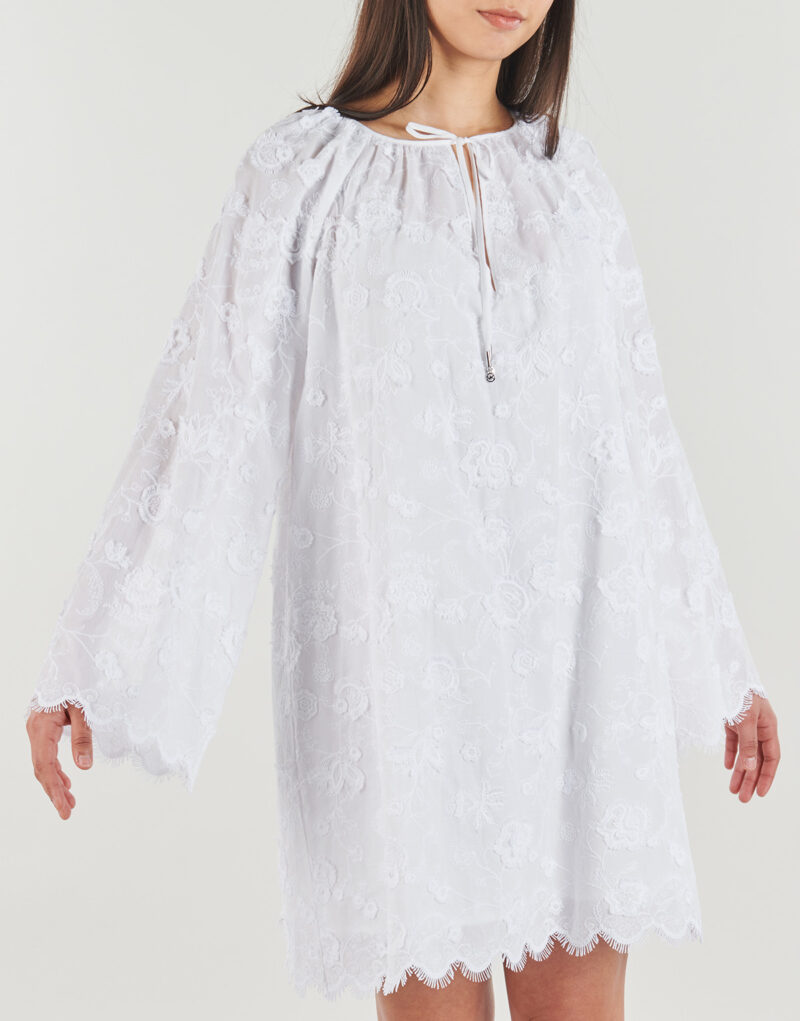 Short dress MICHAEL Michael Kors V NECK DRESS White Short Dresses Women - 5