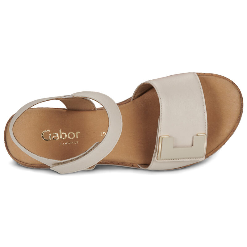 Gabor AMBRE Beige Sandali con zeppa Donna - 6