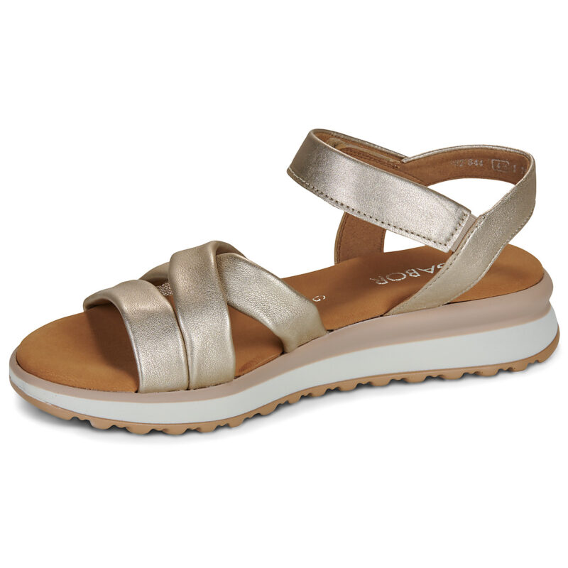 Gabor ALMA 2.0 Oro Sandali con zeppa Donna - 4