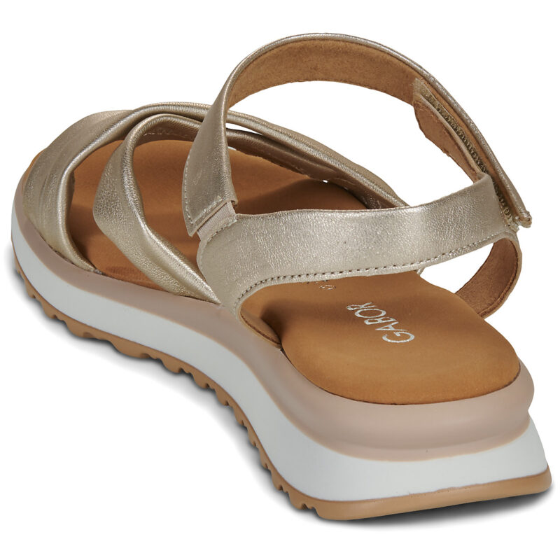 Gabor ALMA 2.0 Oro Sandali con zeppa Donna - 5