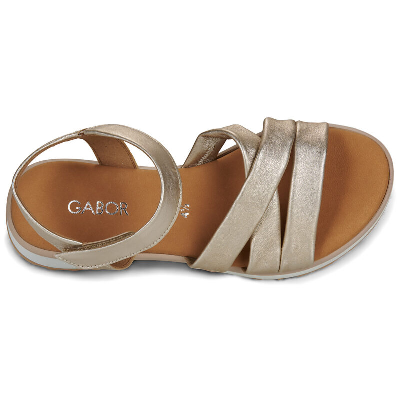 Gabor ALMA 2.0 Oro Sandali con zeppa Donna - 6