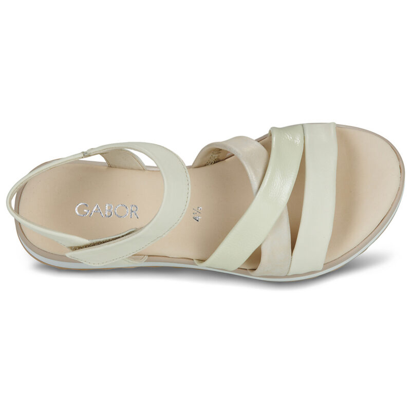 Gabor ALMA 2.0 Bianco Sandali con zeppa Donna - 6