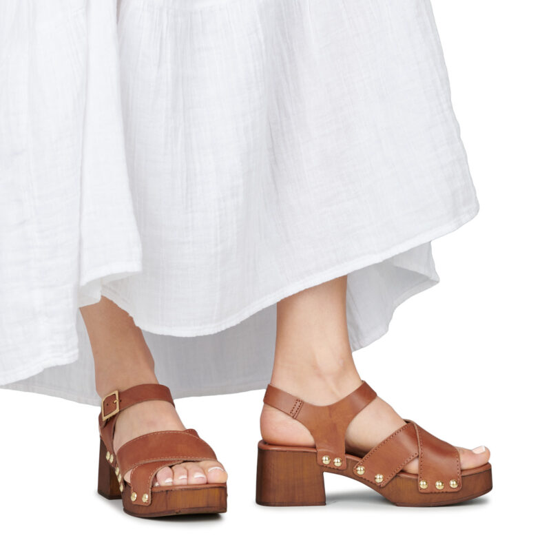 Betty London Lolo Marrone Sandali con tacco Donna - 8