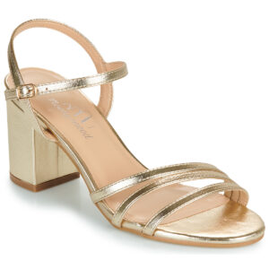Moony Mood SABRINA Goldfarbene Sandalen mit Absatz f&uuml;r Damen