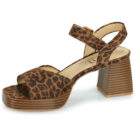 Moony Mood GINA Brown Heeled Sandals Women - 4