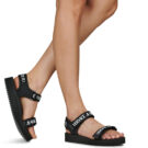 Versace Jeans Couture 80VA3SX4 Nero Sandali con zeppa Donna - 8