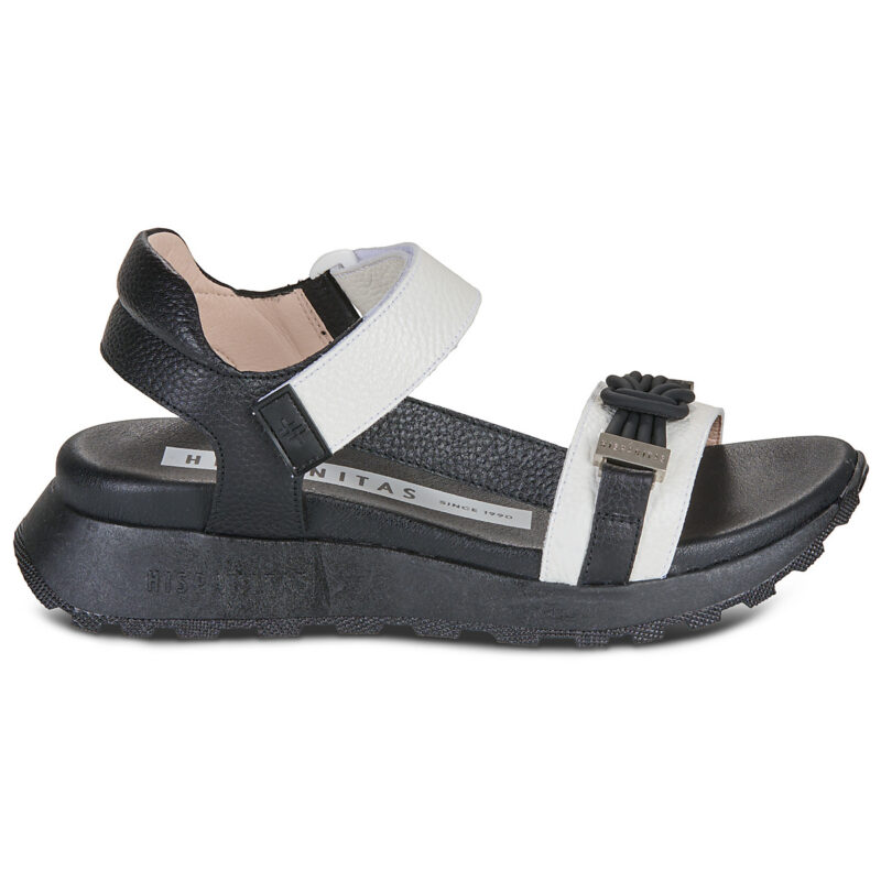 Hispanitas AMBAR Black Wedge Sandals Women - 2