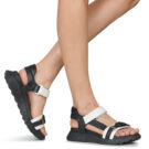 Hispanitas AMBAR Black Wedge Sandals Women - 8