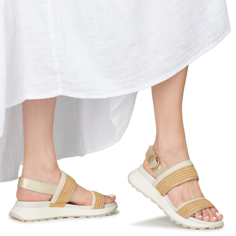 Hispanitas AMBAR RCV264714 Beige Sandali con zeppa Donna - 8