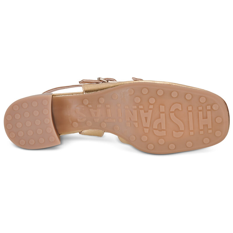 Hispanitas LISBOA HV264835 Goldene Damen-Ballerinas - Gr&ouml;&szlig;e 7