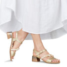 Hispanitas TULIPAN Oro Sandali con tacco Donna - 8