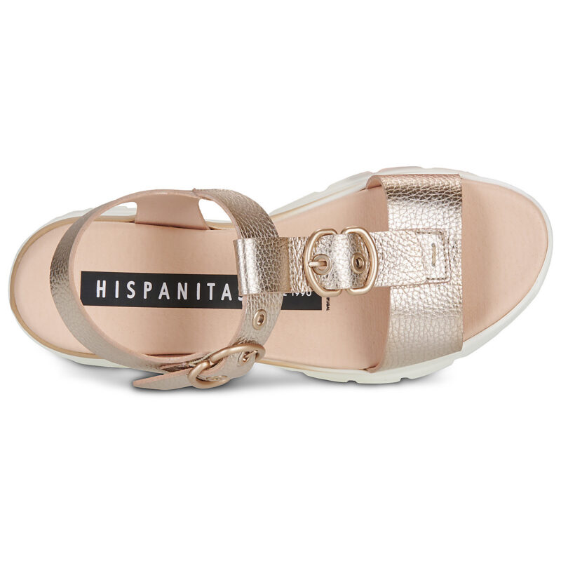 Hispanitas CEDRO HV264799 Oro Sandali con zeppa Donna - 6