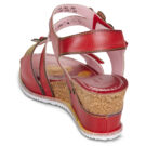 Laura Vita BONITO 39 Rosso Sandali con zeppa Donna - 5