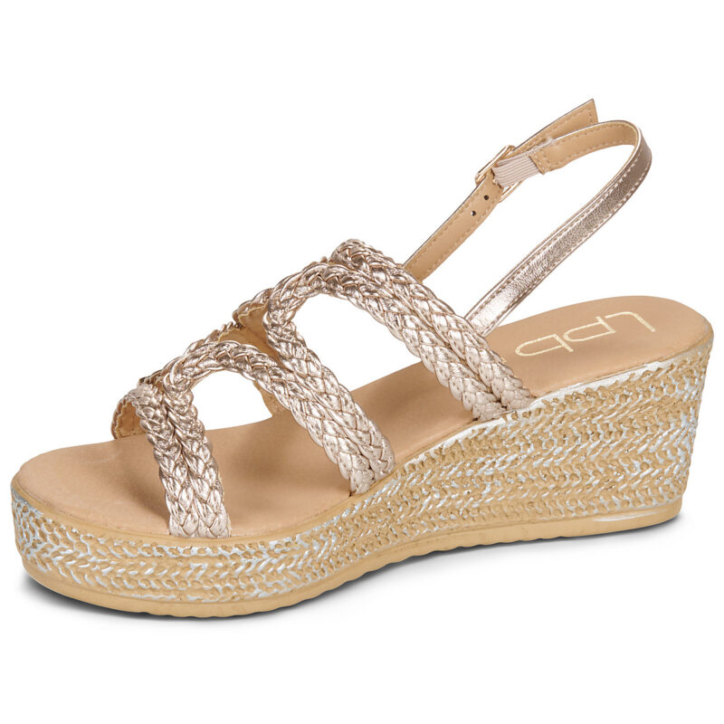 Les Petites Bombes NIZA Oro Sandali con zeppa Donna - 4
