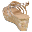 Les Petites Bombes NIZA Oro Sandali con zeppa Donna - 5