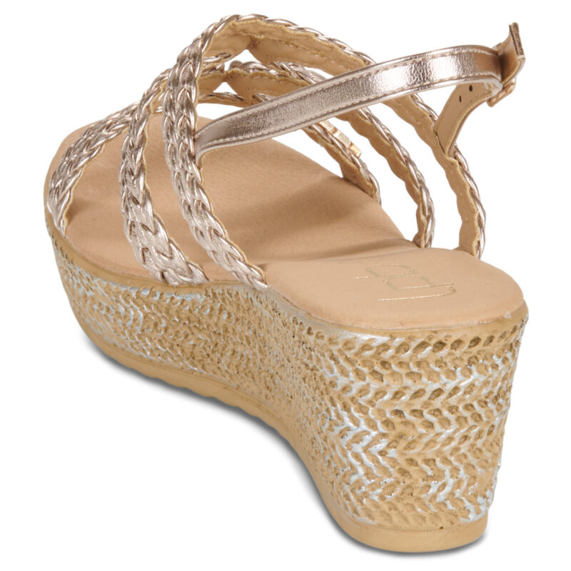 Les Petites Bombes NIZA Oro Sandali con zeppa Donna - 5