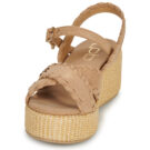Les Petites Bombes NIAMA Beige Sandali con zeppa Donna - 3