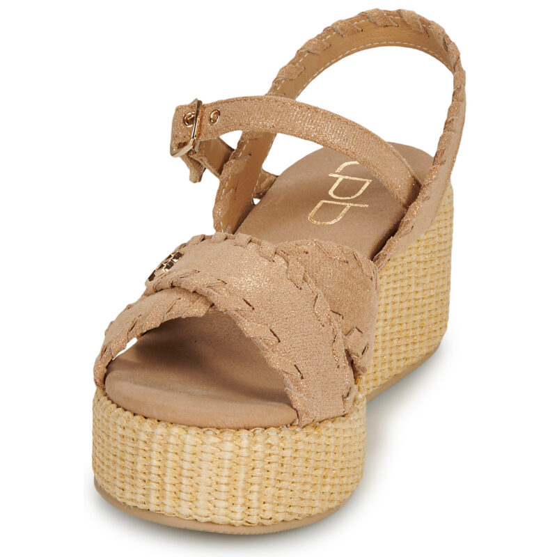 Les Petites Bombes NIAMA Beige Sandali con zeppa Donna - 3