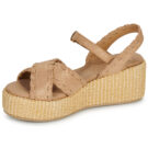 Les Petites Bombes NIAMA Beige Sandali con zeppa Donna - 4