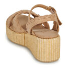 Les Petites Bombes NIAMA Beige Sandali con zeppa Donna - 5