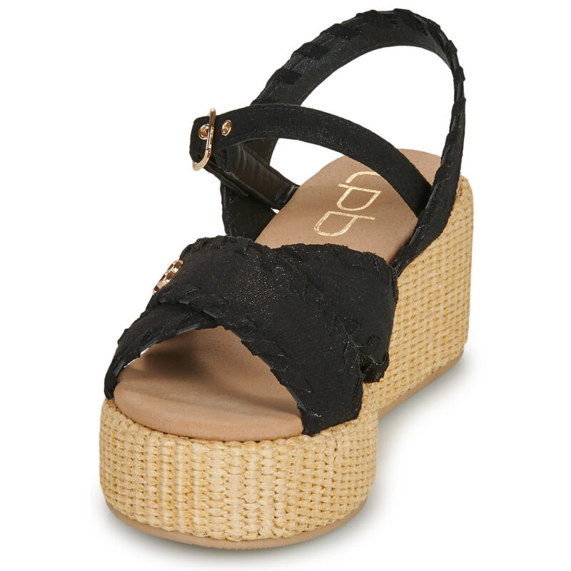 Les Petites Bombes NIAMA Nero Sandali con zeppa Donna - 3