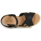 Les Petites Bombes NIAMA Nero Sandali con zeppa Donna - 6