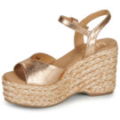Les Petites Bombes NADIRA Oro Sandali con zeppa Donna - 4