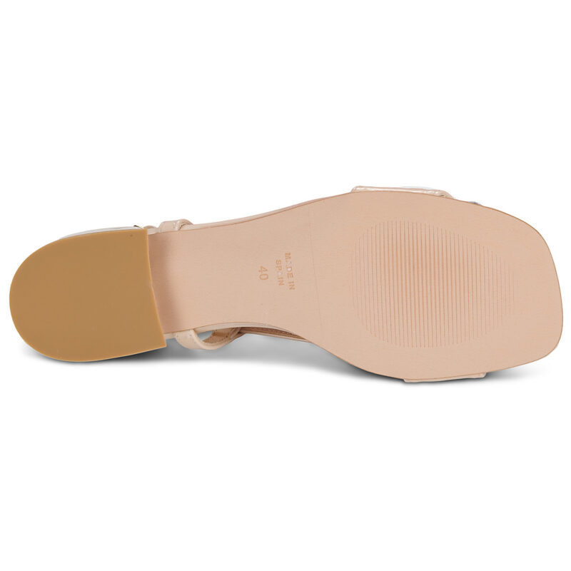 Fericelli Sandales plates beiges PANILA pour femmes - 7