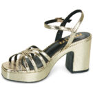 MTNG BRITT Gold Heeled Sandals Women - 4