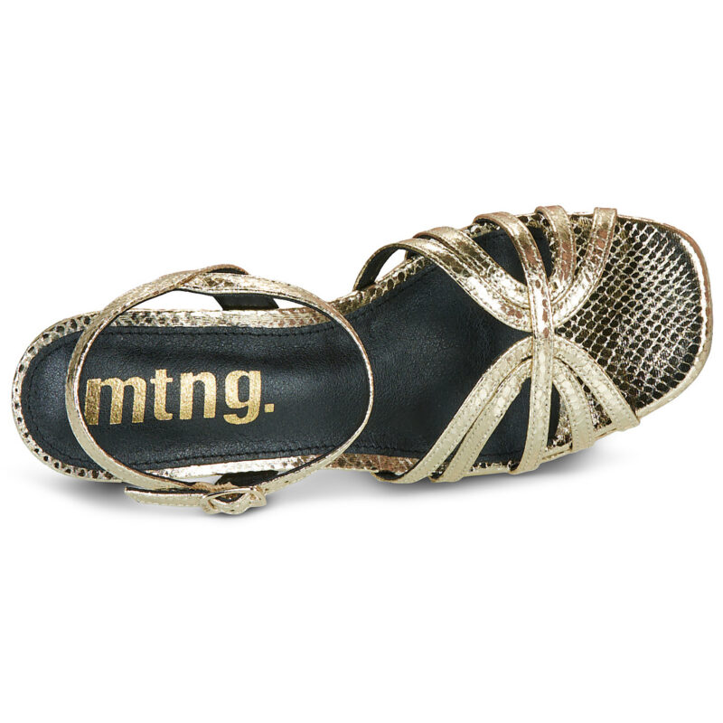 MTNG BRITT Gold Heeled Sandals Women - 6