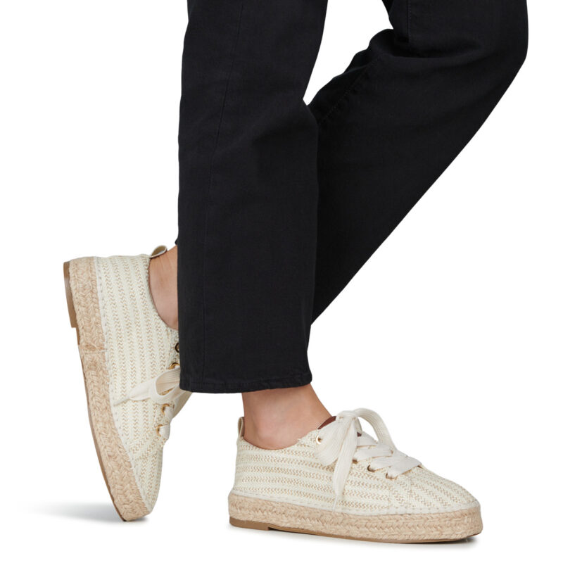 MTNG Zapatillas bajas beige MAREA para mujer - Talla 8