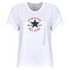 T-shirt  Converse  CHUCK PATCH STANDARD FIT TEE  Bianco -  T-shirt maniche corte Donna
