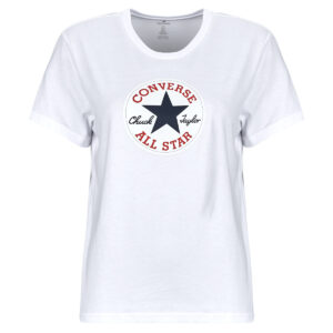 Camisetas Converse Camiseta blanca de manga corta para mujer CHUCK PATCH STANDARD FIT