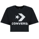 T-shirt Converse STAR CHEVRON SPORTY CROP TEE Nero T-shirt maniche corte Donna - 1
