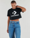 T-shirt Converse STAR CHEVRON SPORTY CROP TEE Nero T-shirt maniche corte Donna - 2
