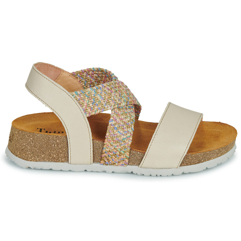 Think KOAK Beige Sandali con zeppa Donna - 2