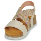Think KOAK Beige Sandali con zeppa Donna - 3