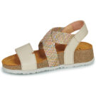 Think KOAK Beige Sandali con zeppa Donna - 4