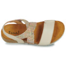 Think KOAK Beige Sandali con zeppa Donna - 6